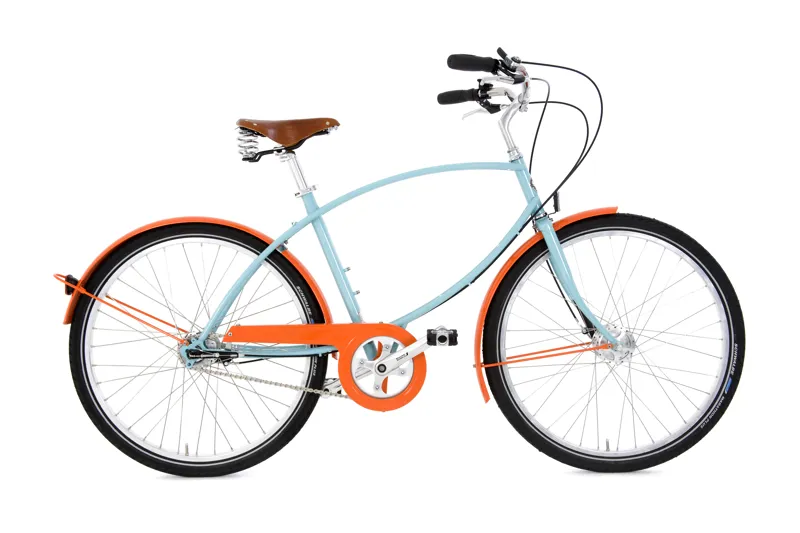 Pashley Tube Rider 19 inch Mens Hybrid Bike 2022 in PinTail Blue Orange-1